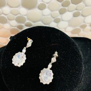 Silver Earrings with CZ